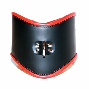 4 Großer gepolsterter Leder D-Ring Haltungskragen | Etsy