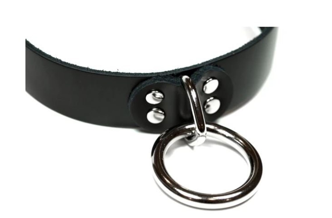 Black D and O ring Choker Black D Ring Choker Black O Ring Etsy