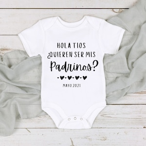Godparent Proposal Bodysuit: Spanish Baptism Gift