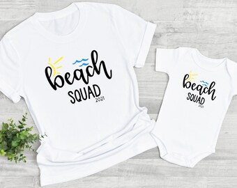 Beach Squad Family Vacation Shirt:  Matching Tees