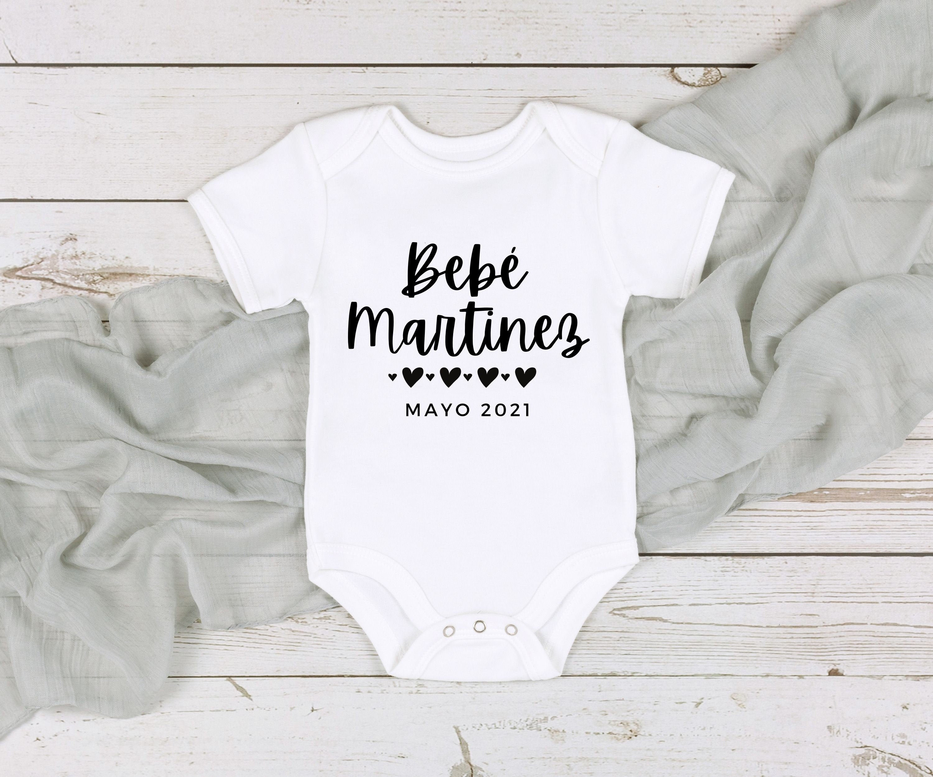 Spanish Baby Announcement Onesie Newborn or baby shower gift Etsy