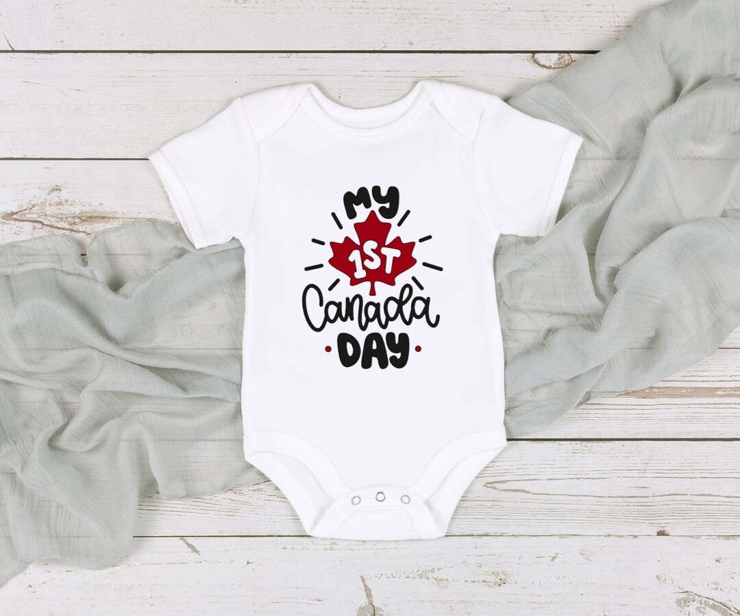 My First Canada Day Baby Onesie Canada Day Bodysuit Canada Day Baby