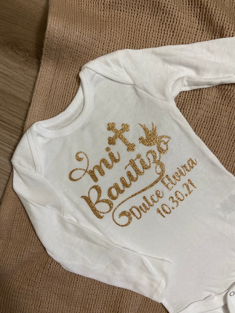 Mi Bautizo God Bless Baby Christening in Spanish Baptism Etsy
