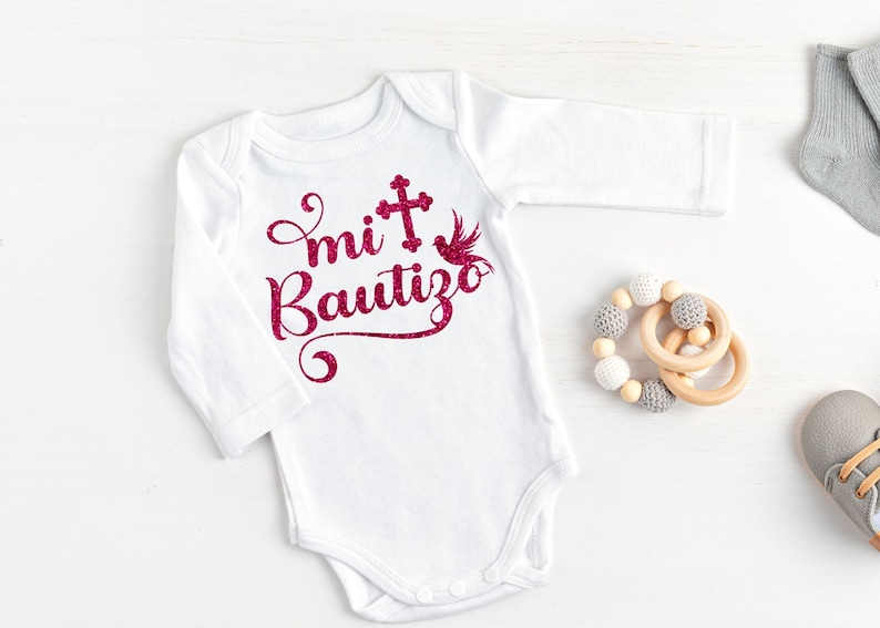Mi Bautizo God Bless Baby Christening in Spanish Baptism Etsy