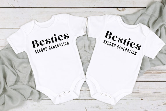 Besties Second Generation Matching Bodysuits Best Friends Forever Matching Outfits Newborn Besties Gift Besties Like Our Mommies Etsy UK