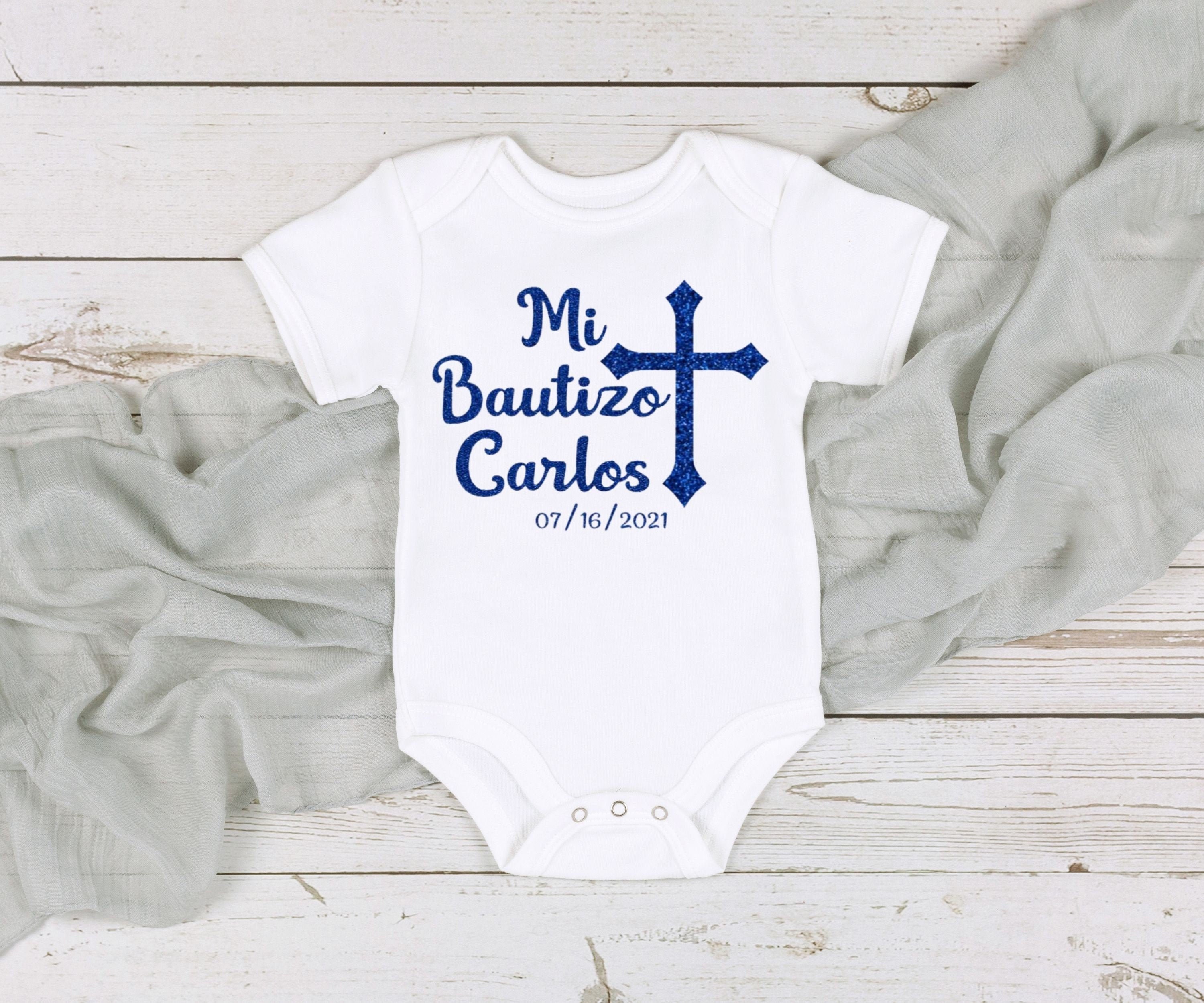 Personalized Mi Bautizo Bodysuit: Spanish Christening Outfit
