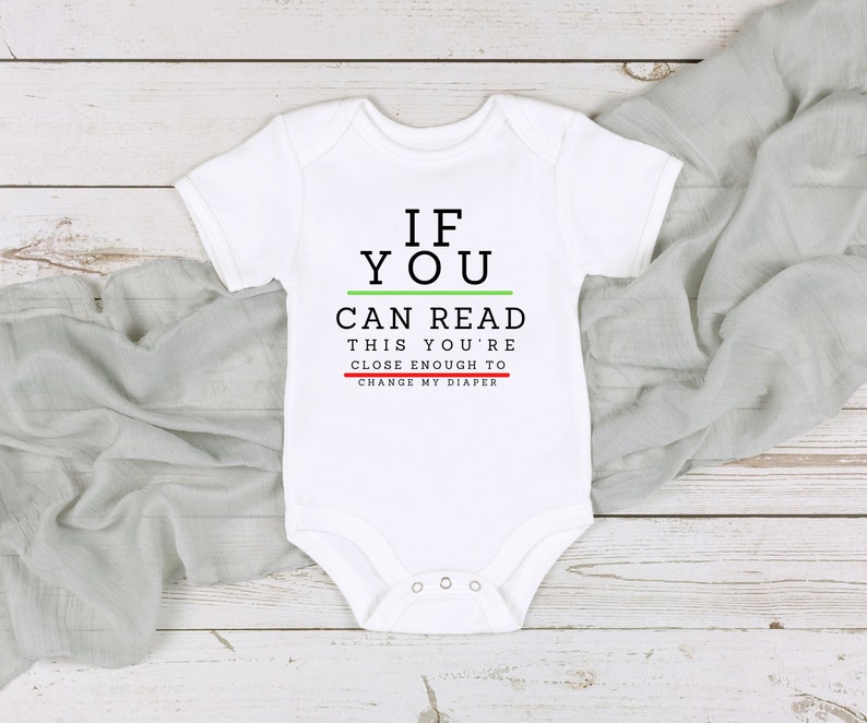 If You Can Read This Change My Diaper Onesie Personalized Etsy