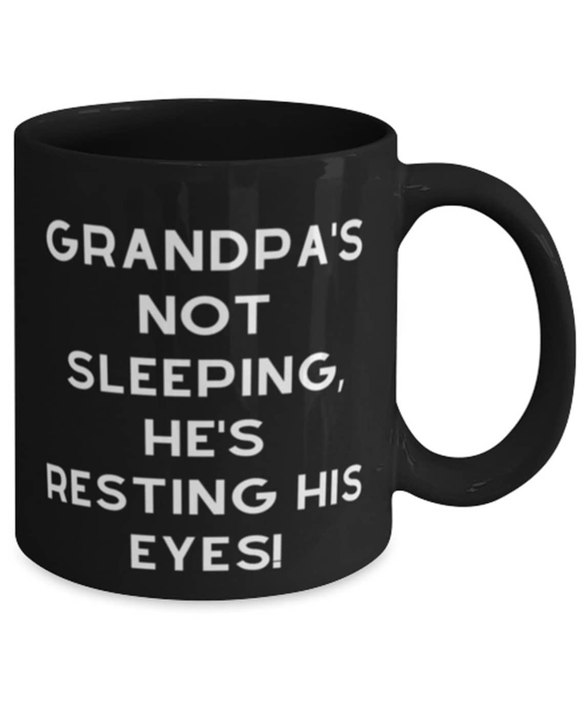 grandad resting his eyes mug
