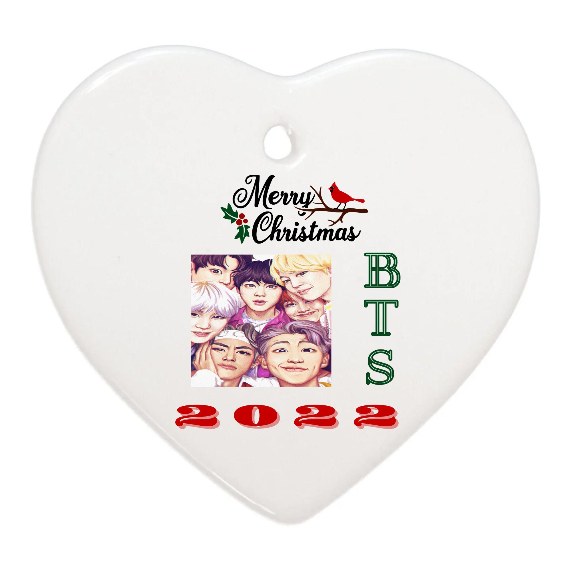 Bts Group Ornament bts inspired christmas tree ornaments