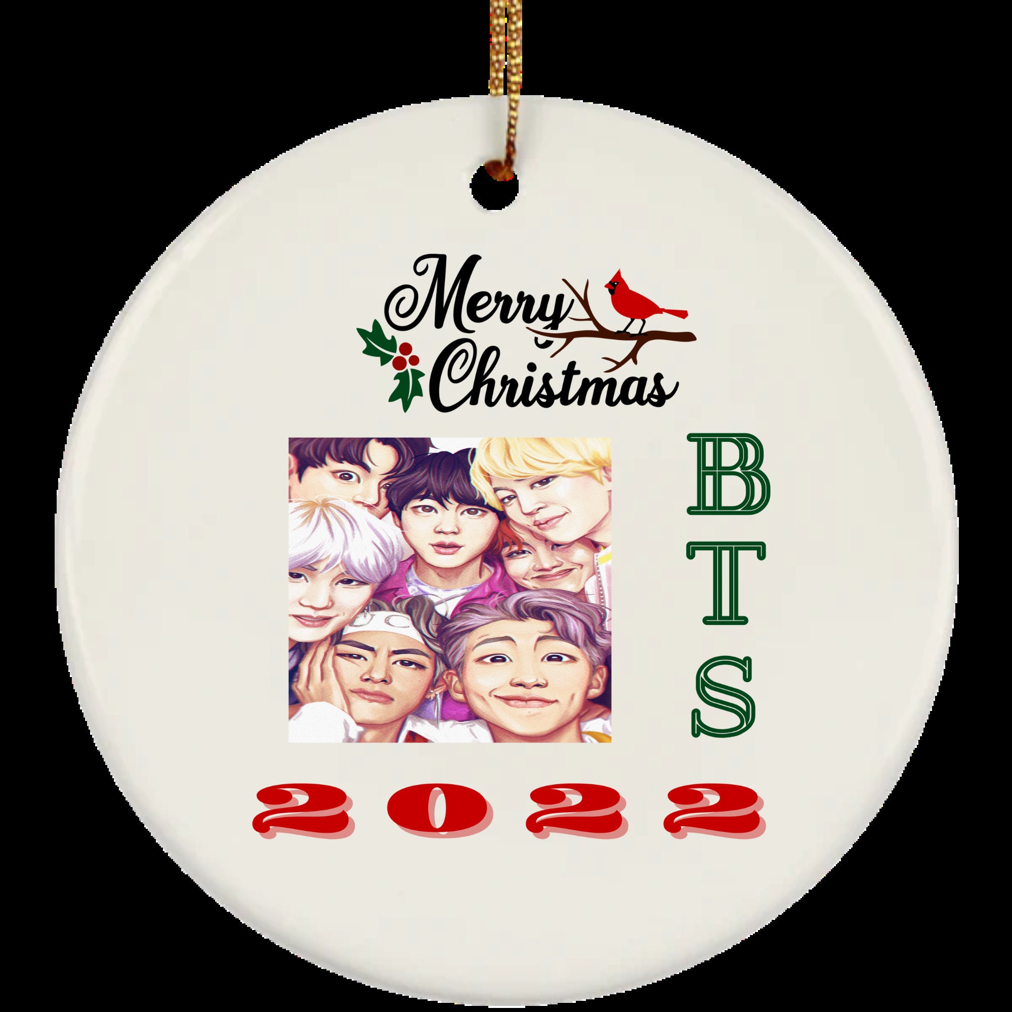 Bts Group Ornament bts inspired christmas tree ornaments holiday