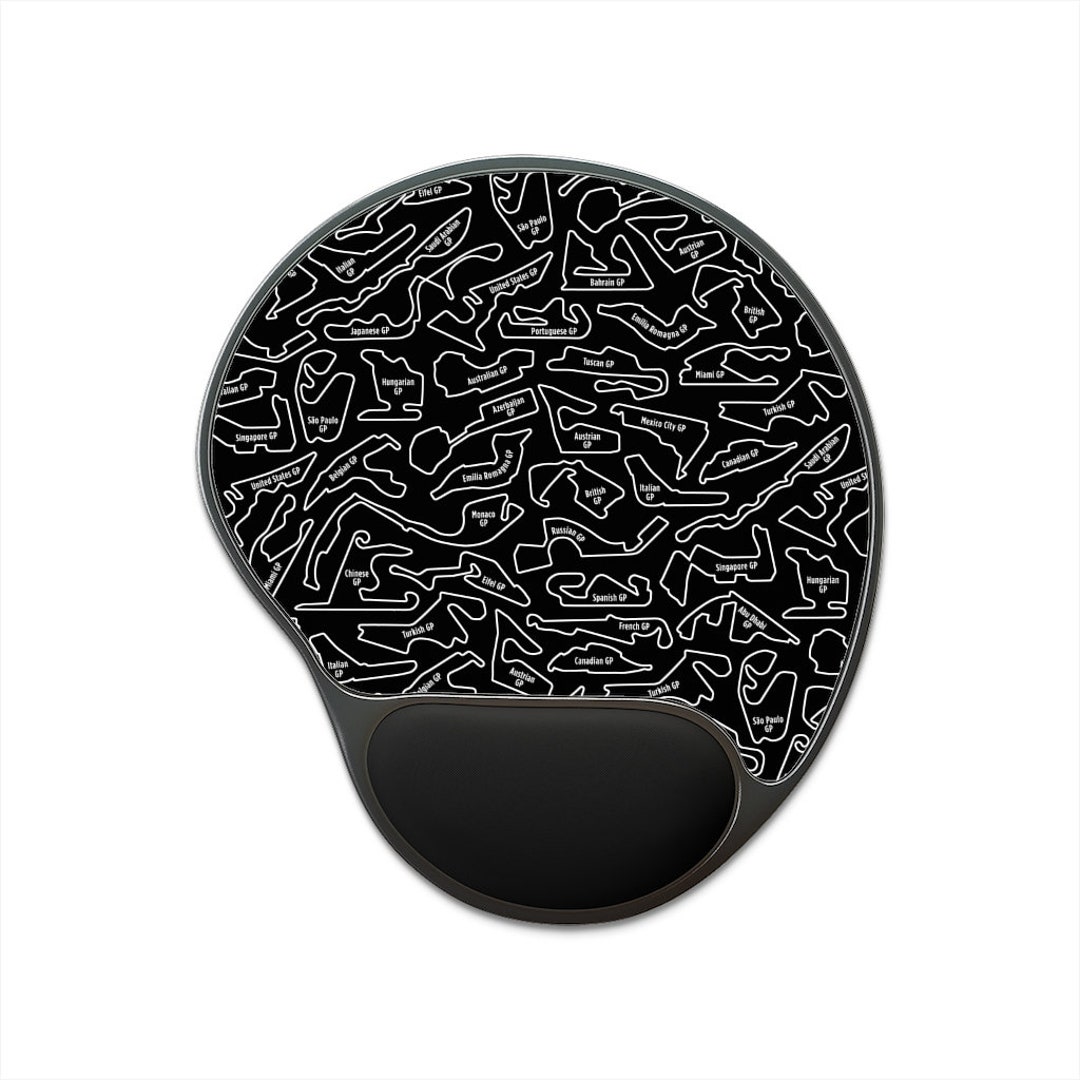 Race Tracks Mouse Pad With Wrist Rest Office Gifts for - Etsy