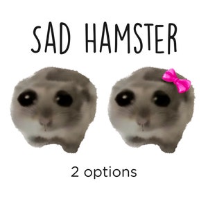 Sad Hamster Meme Images | Watercolor PNG With Transparent Background ...