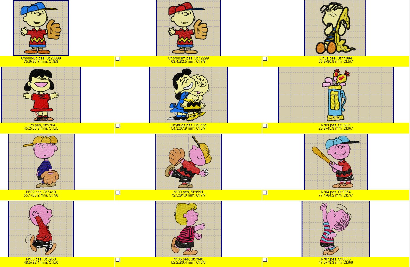 Snoopy Machine Embroidery Design Pattern Peanut Embroidery Etsy