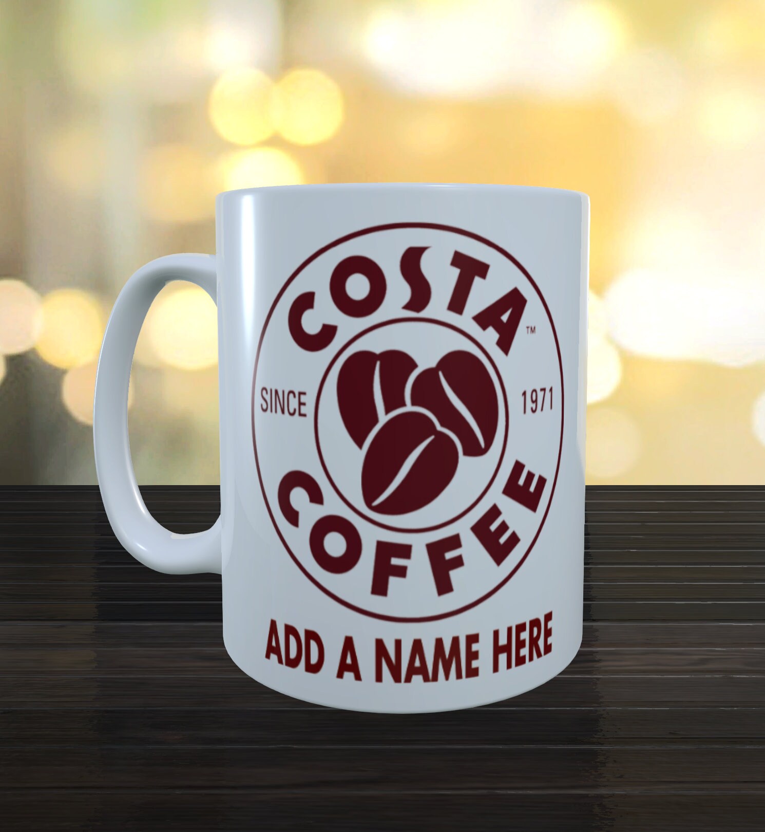 Personalised Costa Mug / Perfect gift / Costa Coffee Mug / Etsy