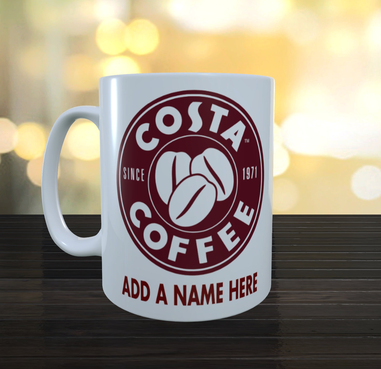 Personalised Costa Mug / Perfect gift / Costa Coffee Mug / Etsy