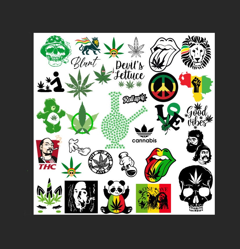 Download Weed Svg Bundle / Cannabis Vector Images / Marijuana svg ...