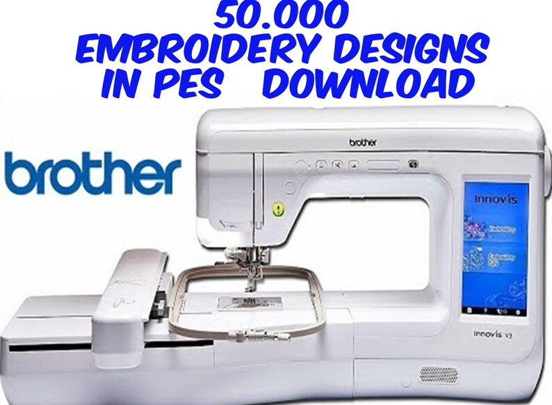 50.000 Machine Embroidery Design Patterns for Brother Etsy