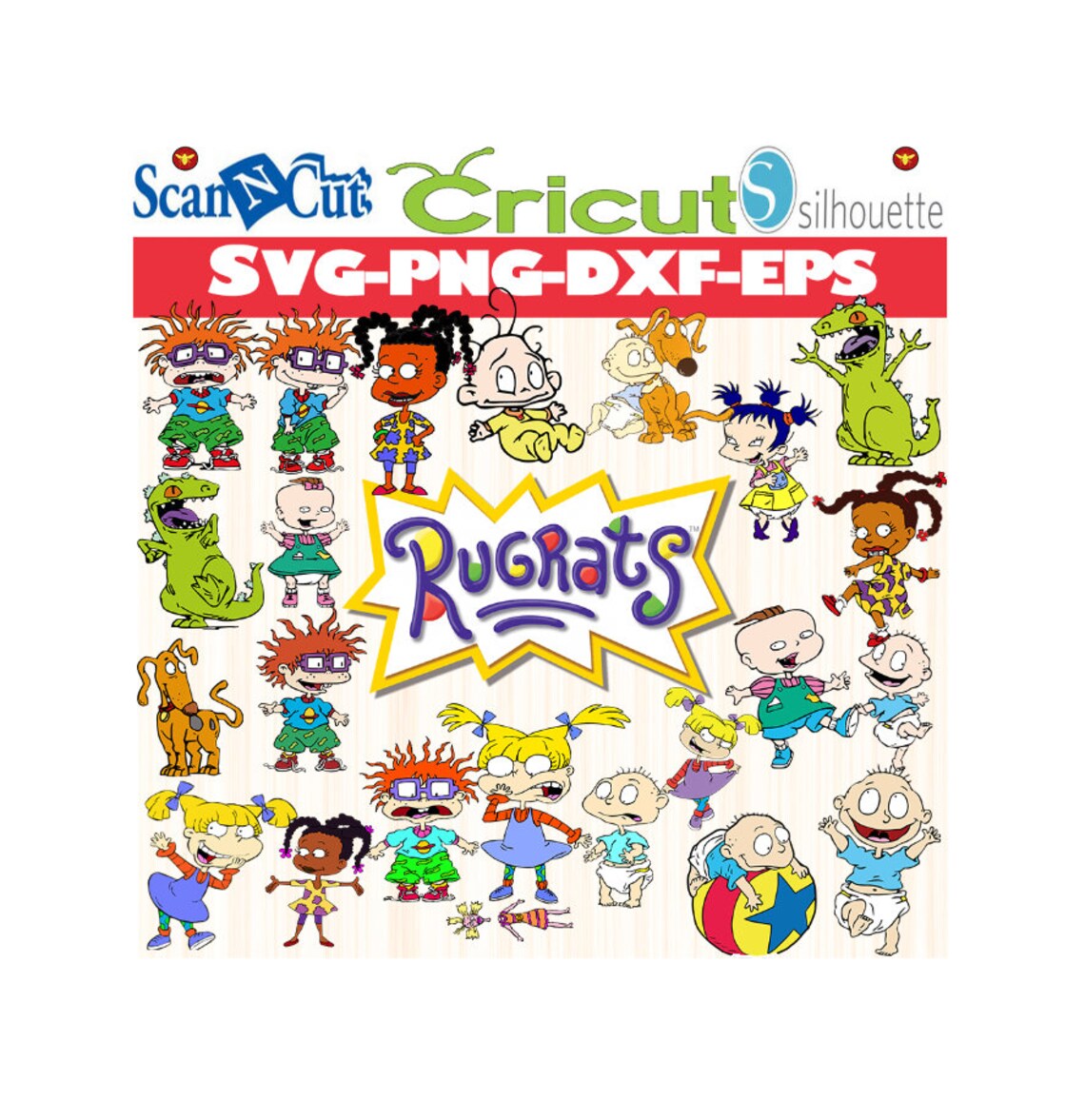 Download Rug rats Svg Bundle /rugrats Vector Images / rugrats Dxf | Etsy