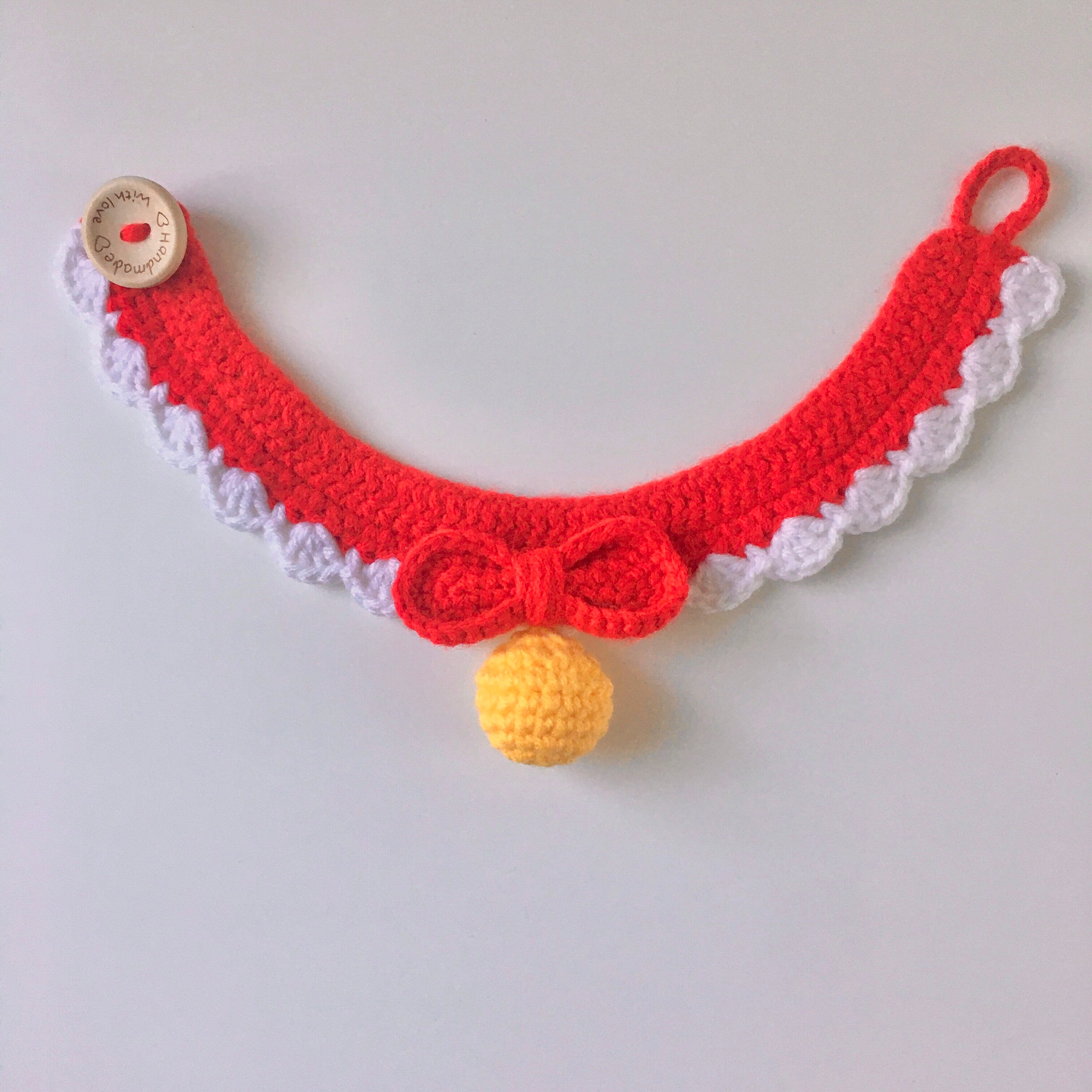Handmade Crochet Cute Cat Collar Etsy