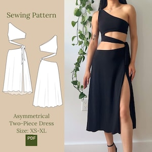 Two piece dress online cheap