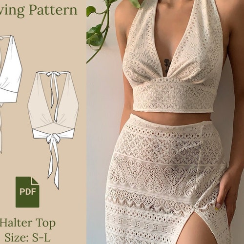 Strapless Top Sewing Pattern Instant PDF Download Multi Etsy