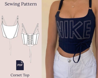 Trendy Corset Sewing Pattern S,M,L PDF