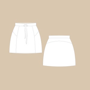 Sporty Skirt Sewing Pattern PDF XS-XL image 3