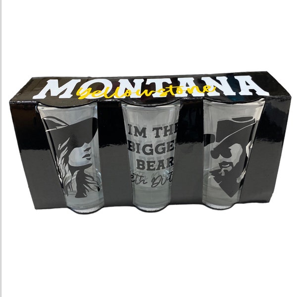 Yellowstone Shot Glass Etsy