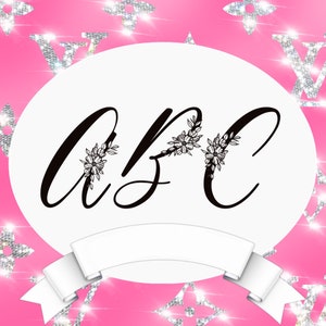 Monogram SVG | Floral Alphabet Svg | Wedding Monogram svg | Family Monogram svg | Family Svg | Floral Svg | Alphabet Svg