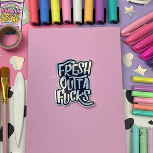 Fresh Outta Fucks Pad and Pen, Fresh Out of Fcks Pen and Pad Set, Fresh  Outta Fucks Pad and Pen, Fresh Out of Fcks Pen Set, Fuck Sticky Notes,  Funny