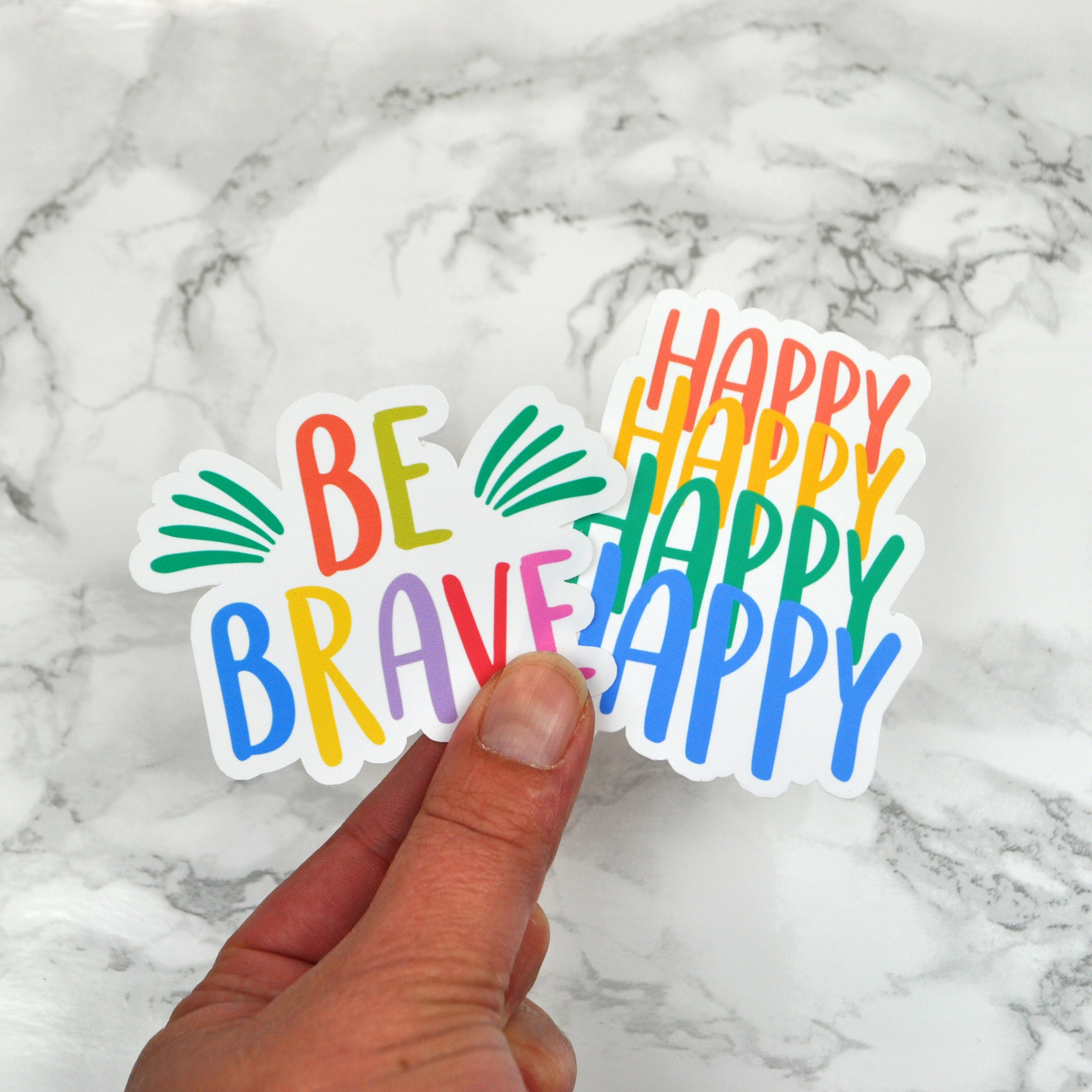 Positive Sticker Pack 6 Pack Vinyl Stickers Cute Etsy