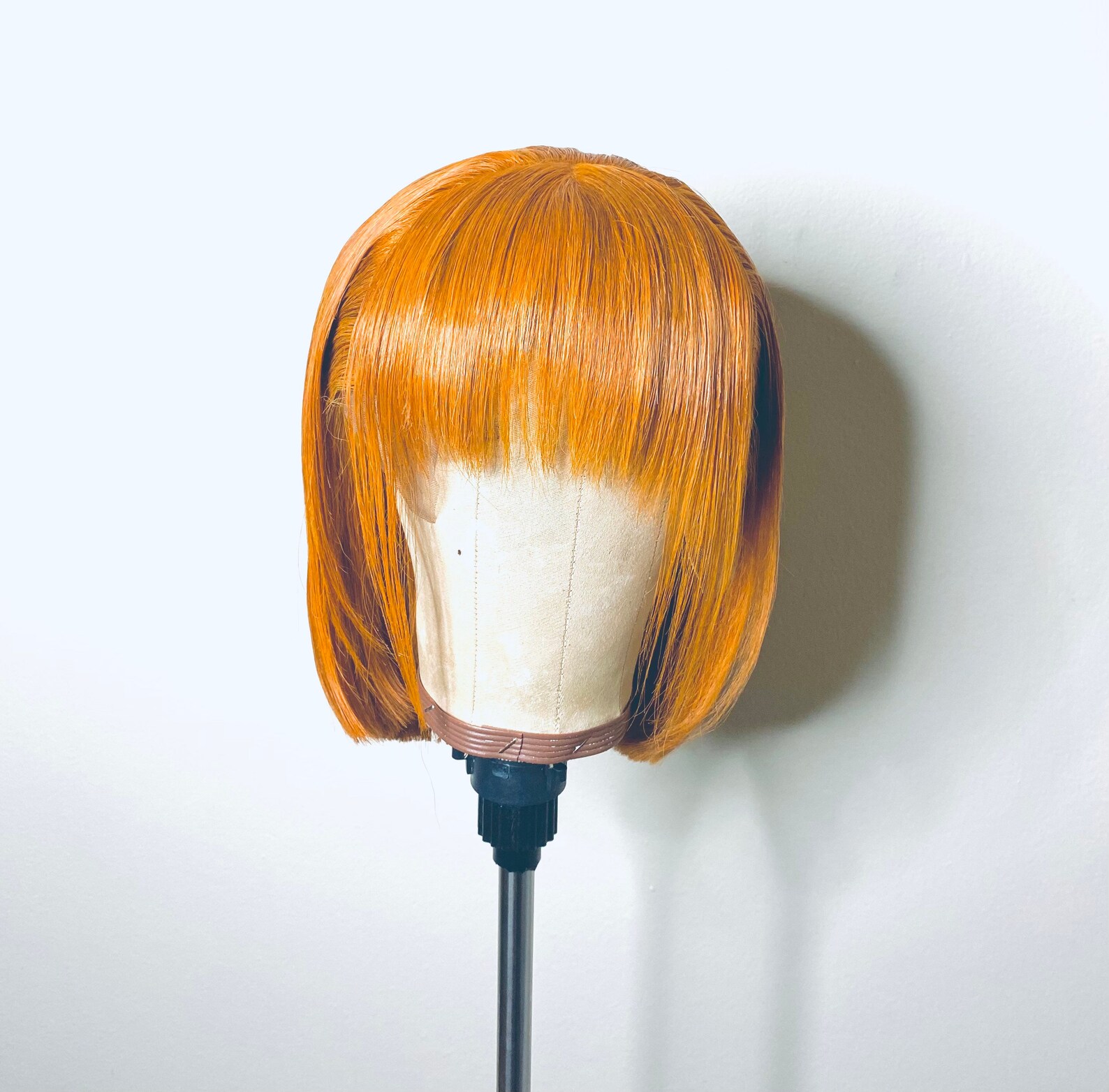 Ginger Bob Wig Ginger Wig Lace front Ginger wig with Bangs Etsy