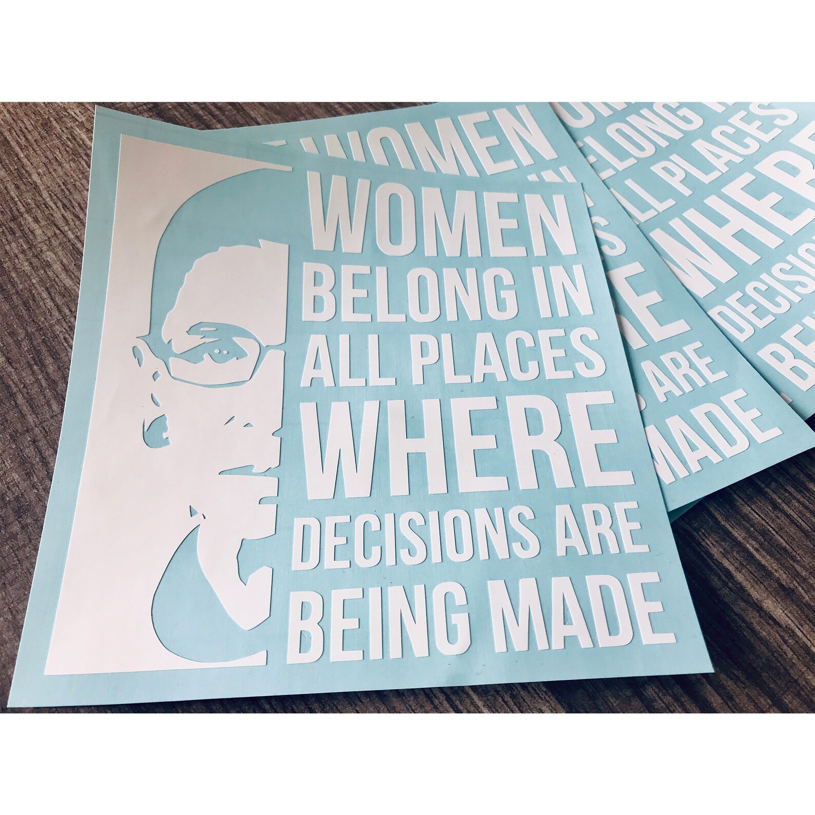 Ruth Bader Ginsburg Decal RBG Decal Ruth Bader Ginsburg Etsy