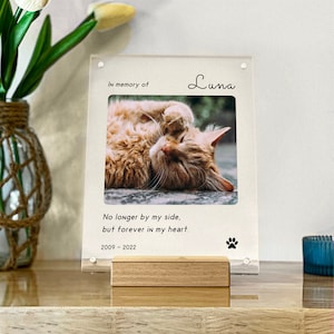 Pet memorial frame, Dog loss gifts, Dog memorial gift, Pet memorial gift, Dog remembrance gift, Cat memorial gift, PETGIFT05