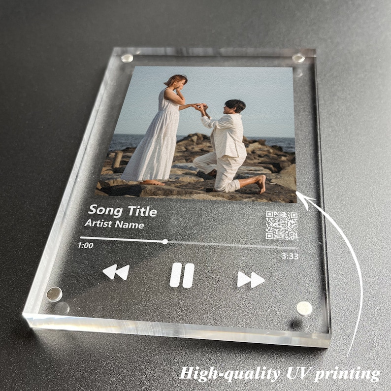 Custom Music and Song Plaque Personalized Picture Frames Etsy