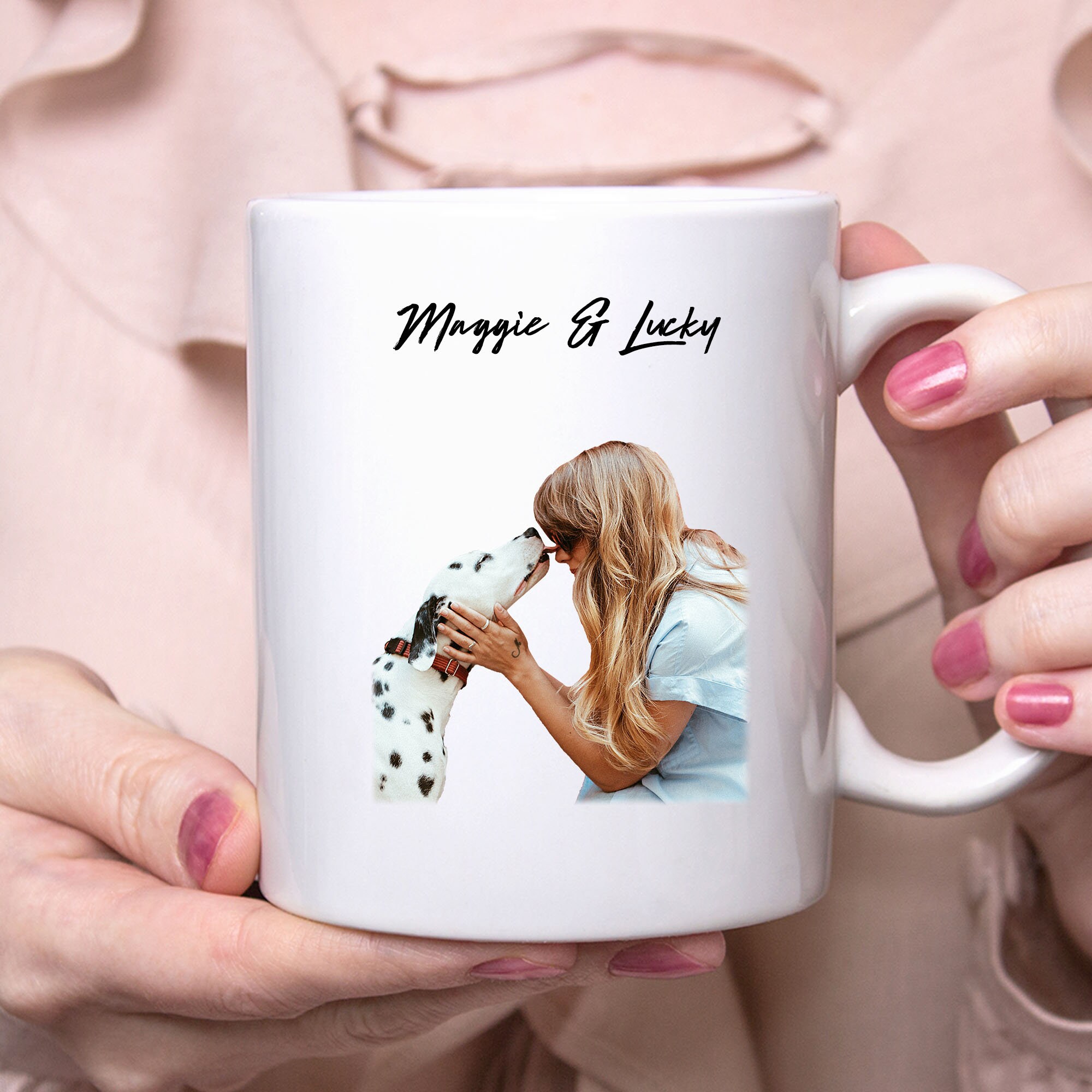 Personalized dog photo coffee mug Dog owner mug Custom pet Etsy