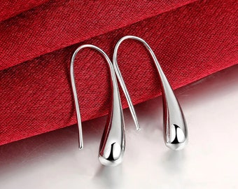 Silver Drop Earrings | Etsy Silver Drop Earrings | Etsy