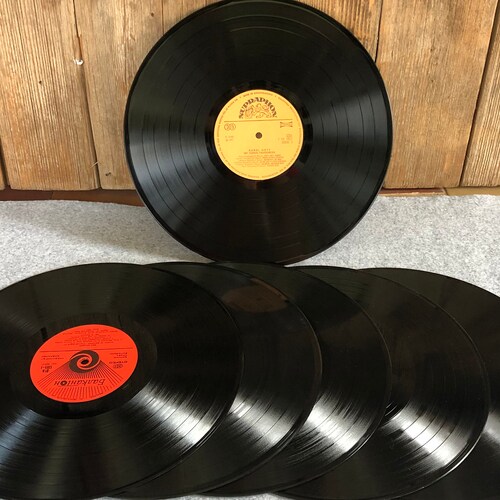 12 Random Used Vinyl Record Albums WITHOUT Jackets for Etsy