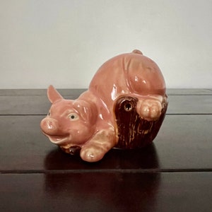 中国美術 古美術 猪 灰陶器？ 陶器製 置き物 中国美術 古美術 猪 灰