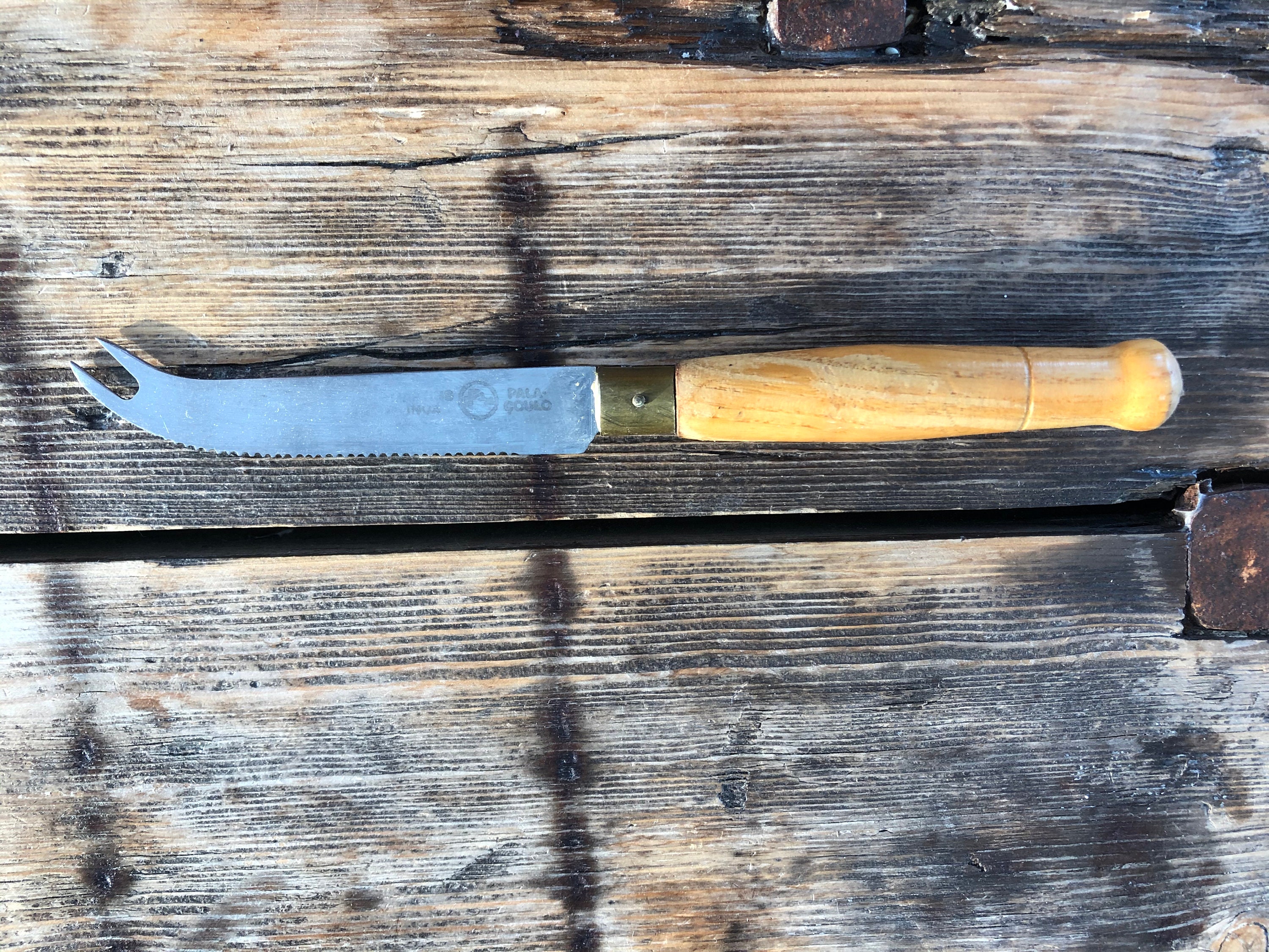 Planche à Fromage Vintage En Bois Et Carrelage Portugal - Avec Couteau, Occasion