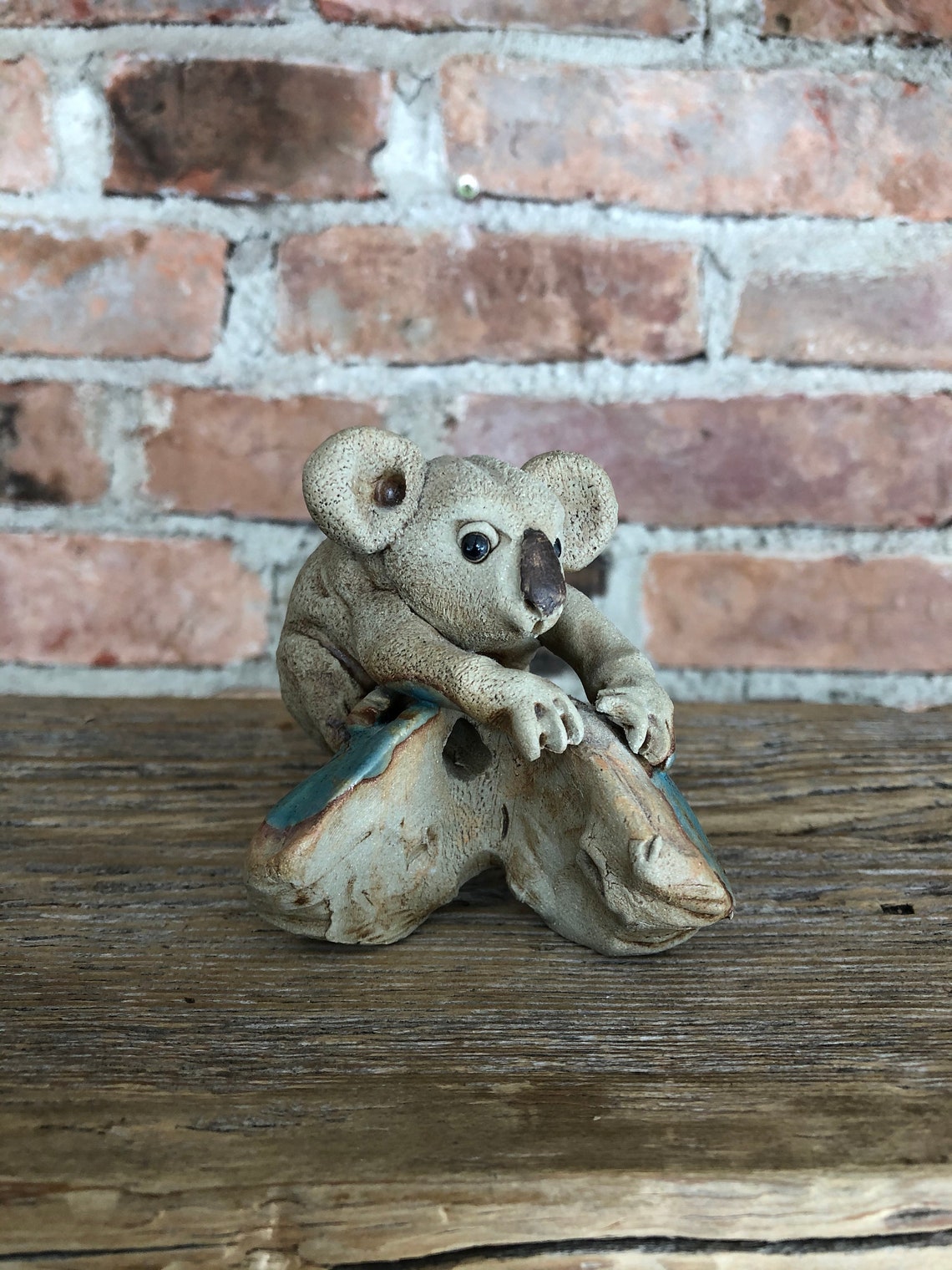 Vintage koala figurine solid stone koala bear figurine koala Etsy