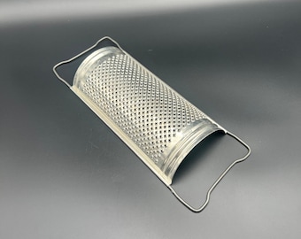 Vintage vegetable grater, Mars hand potato shredder, tin metal cutter, salad, garlic grater