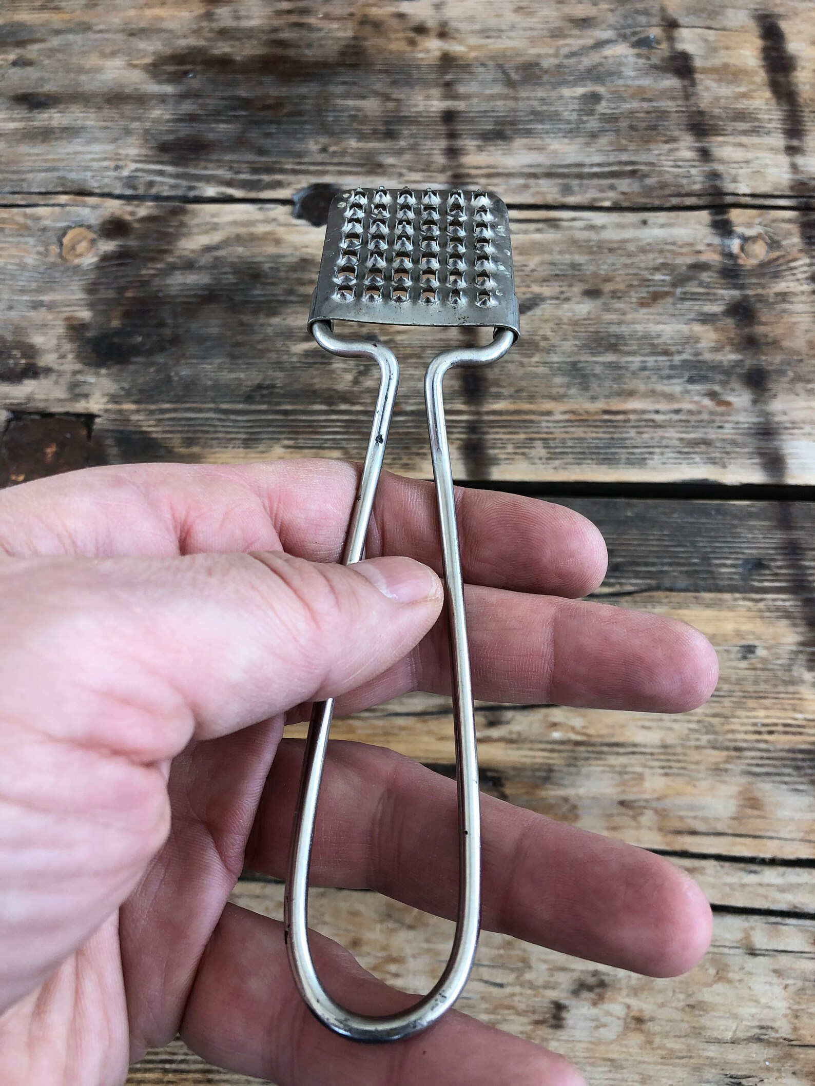 Vintage Garlic Grater Garlic Metal Hand Press Ginger Etsy UK