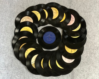Vinyl Record for crafting, Used Vinyl Record Albums, Lot of 20  7&quot;, without covers