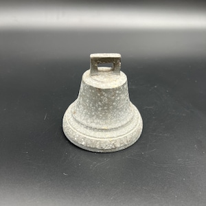 Vintage metal bell, steel church bell, solid antique bell, hanging bell, old bell