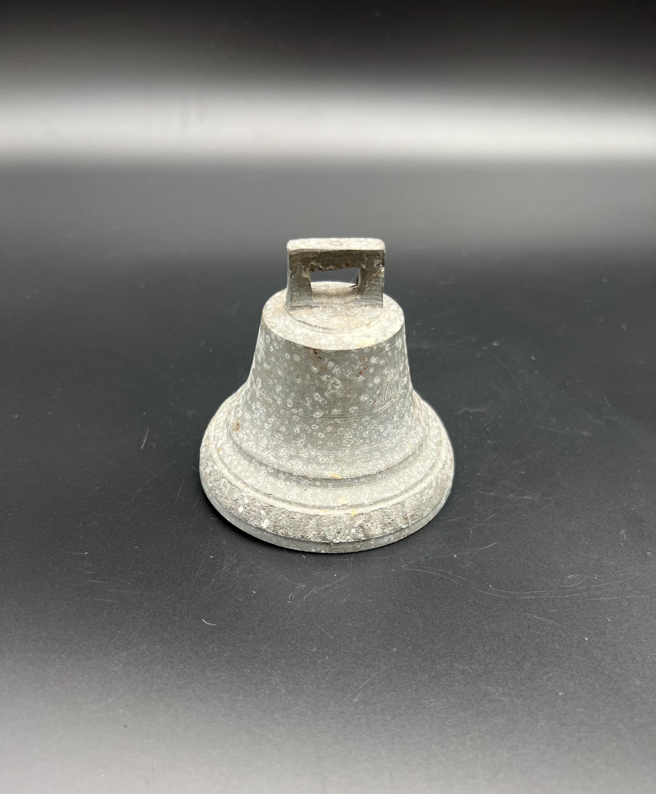 Vintage metal bell, steel church bell, solid antique bell, hanging bell, old bell