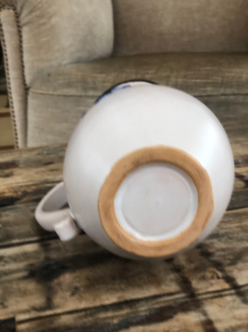 Vintage Pottery Pitcher Handmade Ceramic Pitcher Home Decor Etsy
