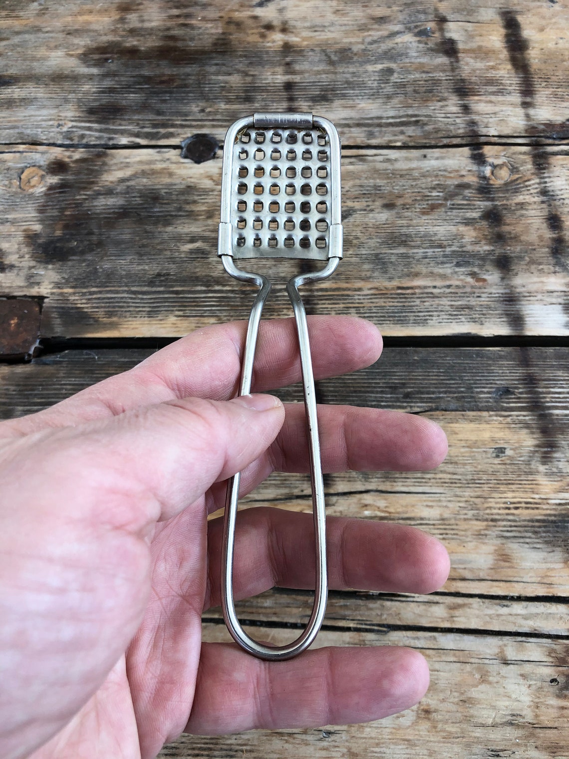 Vintage Garlic Grater Garlic Metal Hand Press Ginger Etsy UK