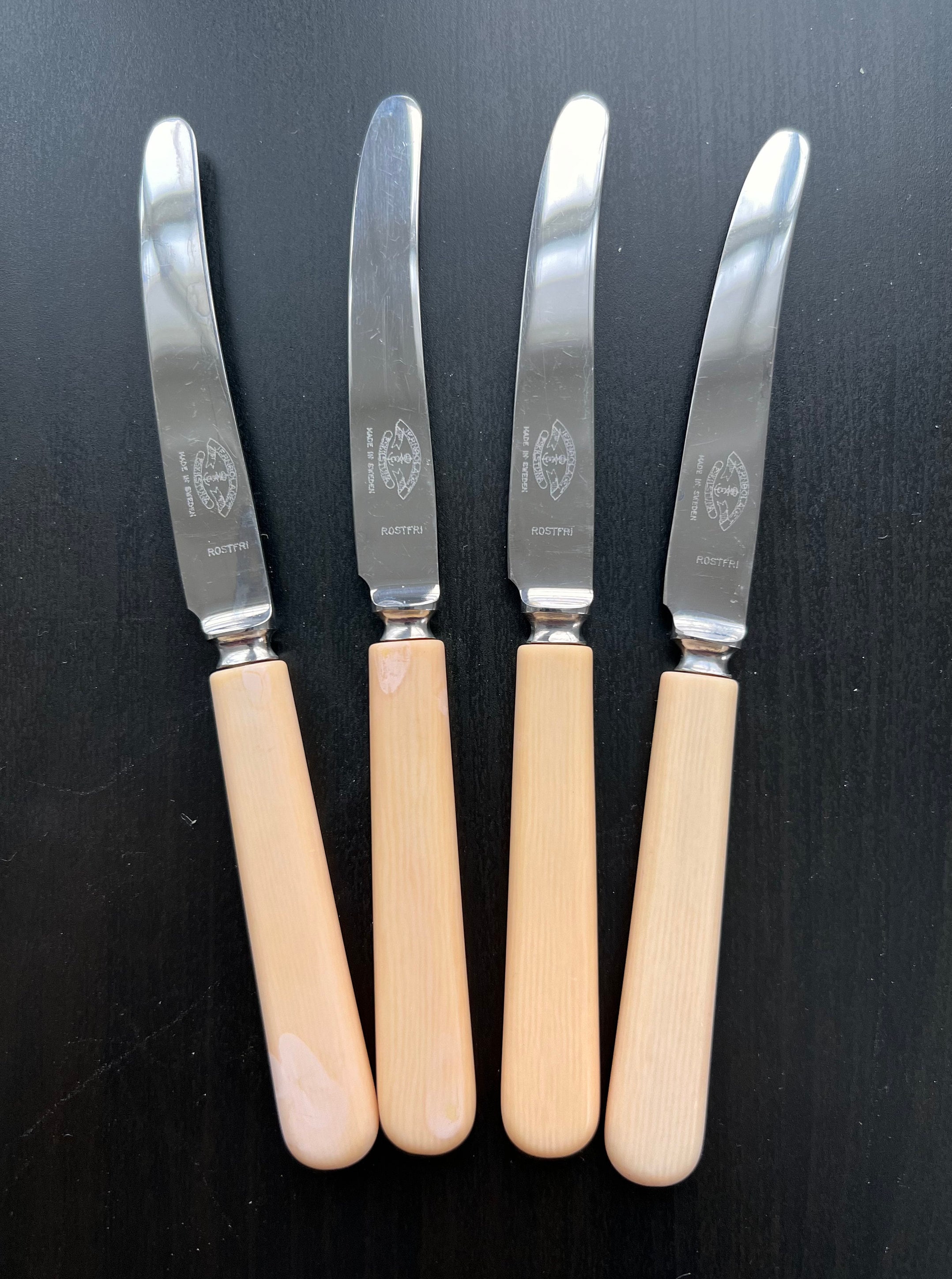 Sweden butter knives Vintage table knives JERNBOLAGET ESKILSTUNA