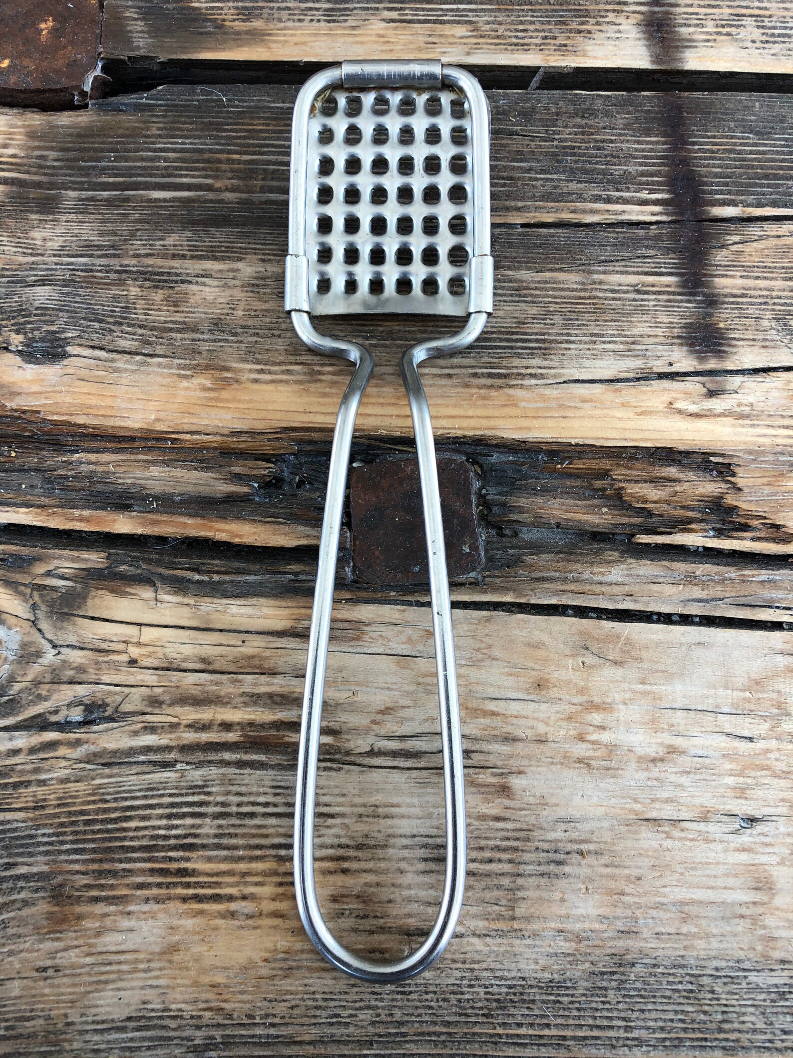 Vintage Garlic Grater Garlic Metal Hand Press Ginger Etsy